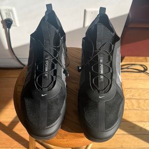 Nike Air Vapormax 2019 Utility Men’s Shoe Black with reflective silver.